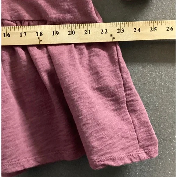 Lush Women's Cotton Tunic Dress with pockets‎ Crushed Berry Sz S Lagenlook Boho - Picture 8 of 10